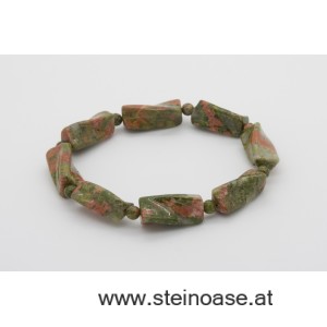Armband Unakit / Epidot 'Swing'